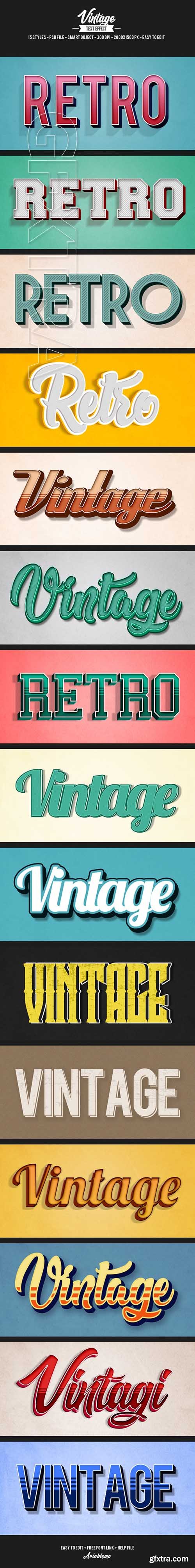 Graphicriver - 15 Retro Vintage Text Effects 21314565