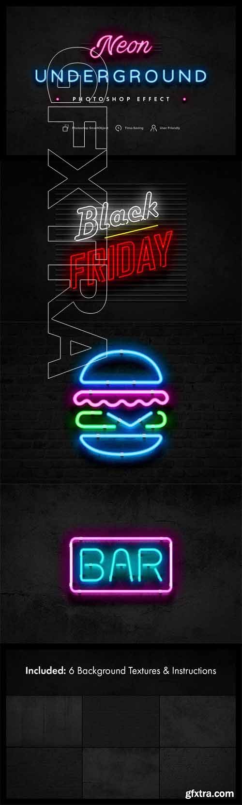 CreativeMarket - Neon Underground Photoshop Effect 2247076