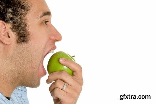 People man eating apple fruit vitamin benefits 25 HQ Jpeg