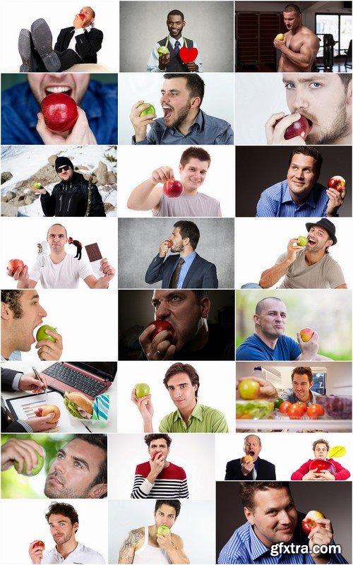 People man eating apple fruit vitamin benefits 25 HQ Jpeg