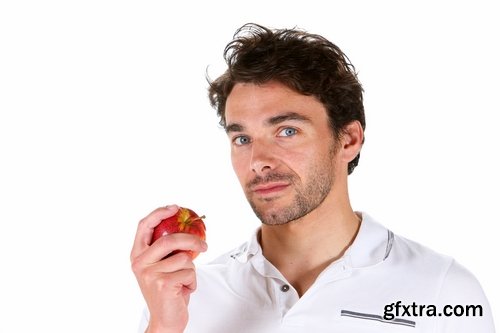 People man eating apple fruit vitamin benefits 25 HQ Jpeg