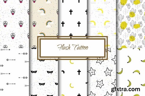 CM - Flash Tattoo Seamless Patterns 2238344