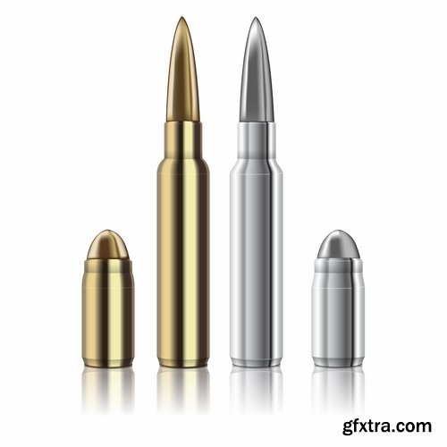 Chuck bullet ammunition vector image 25 EPS