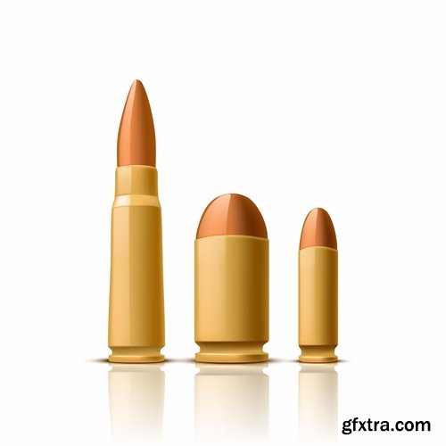 Chuck bullet ammunition vector image 25 EPS