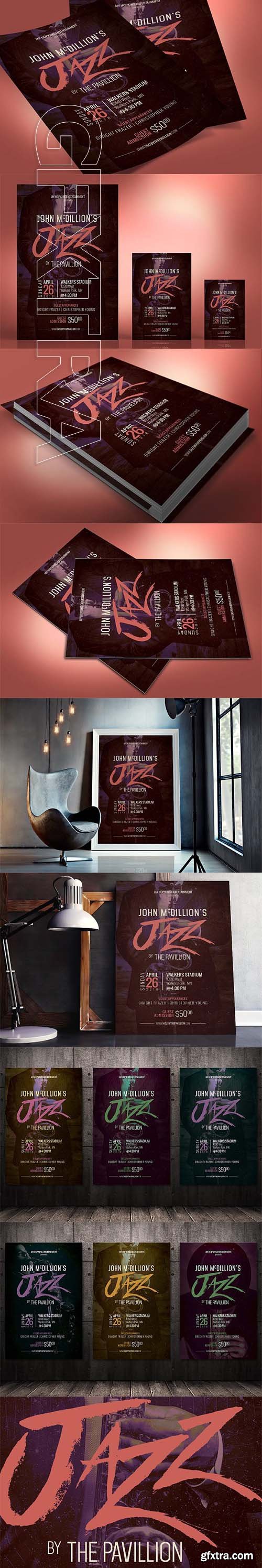 CreativeMarket - Jazz Concert Flyer Poster Template 2266885