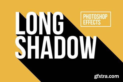 CreativeMarket Long Shadow Photoshop Effects 2124436