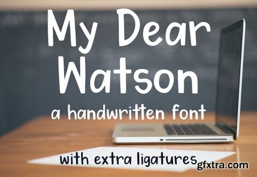 CreativeMarket My Dear Watson Font 1772283