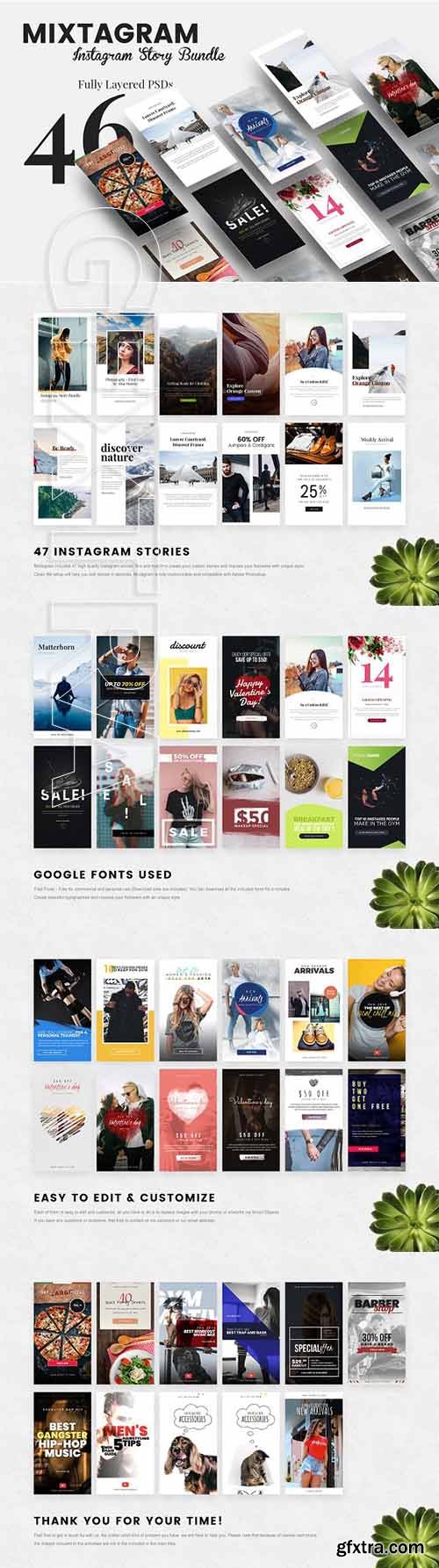 CreativeMarket - MIXTAGRAM - Instagram Story Bundle 2266619