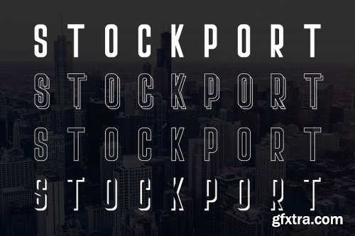 CreativeMarket Stockport Font + Bonus Logo 1771545