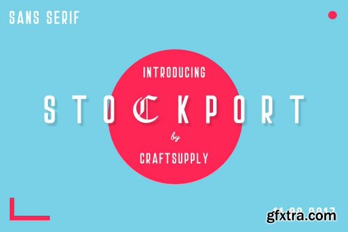 CreativeMarket Stockport Font + Bonus Logo 1771545