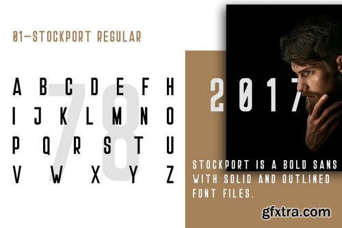 CreativeMarket Stockport Font + Bonus Logo 1771545