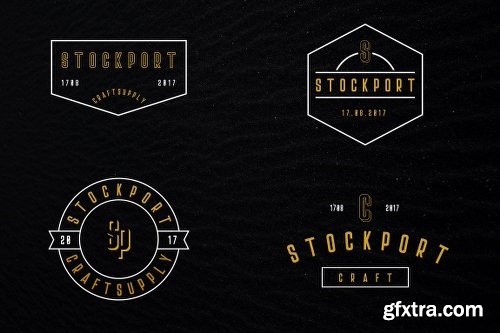 CreativeMarket Stockport Font + Bonus Logo 1771545