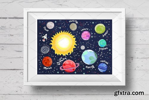 CreativeMarket Solar System 2118418