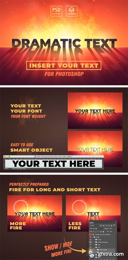 CM - Dramatic Text Effect with Fire 2221980