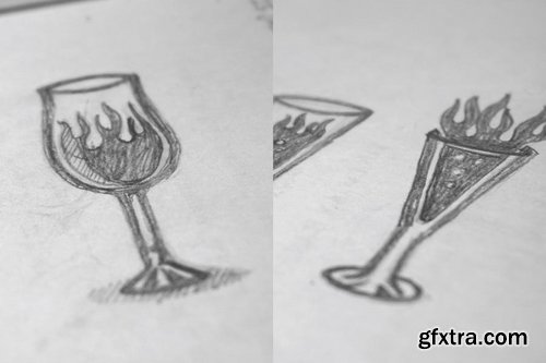 Drink Fire Logo Template