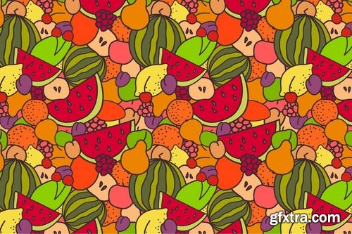 Juicy Fruits Seamless Pattern