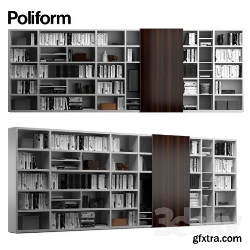 Poliform WALL SYSTEM 6 3d Model