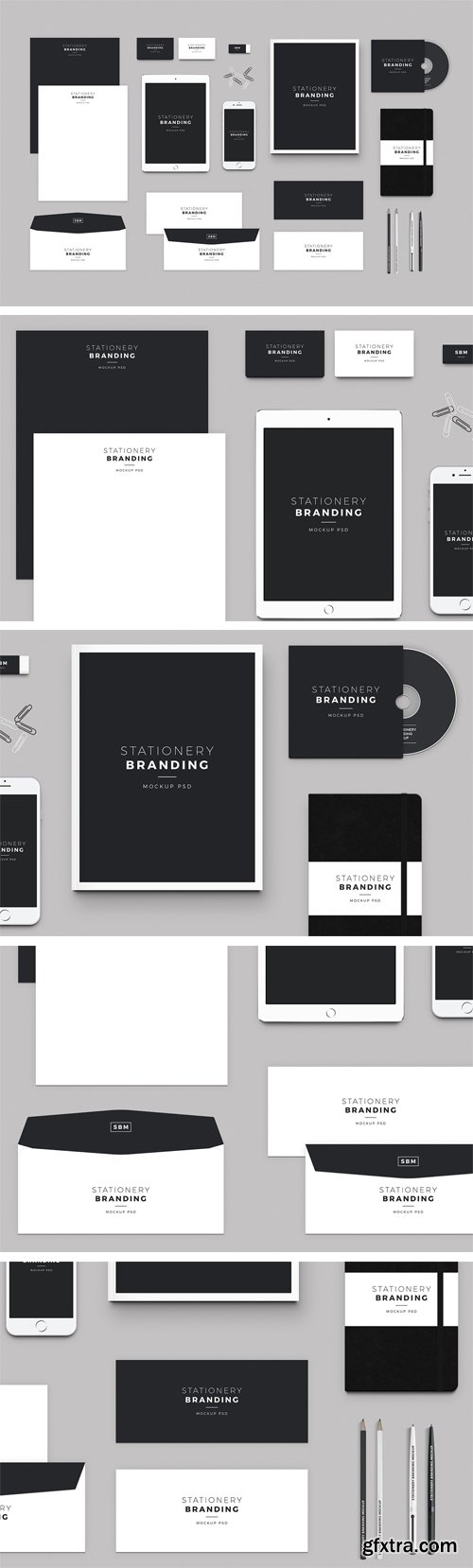 Stationery Branding PSD Mockup Pack