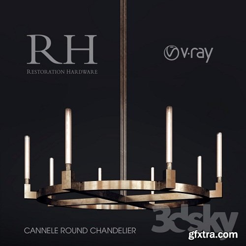 RH Cannele Round Chandelier