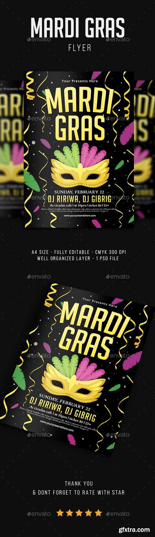 Graphicriver - Mardi Gras Flyer Vol.4 21351956