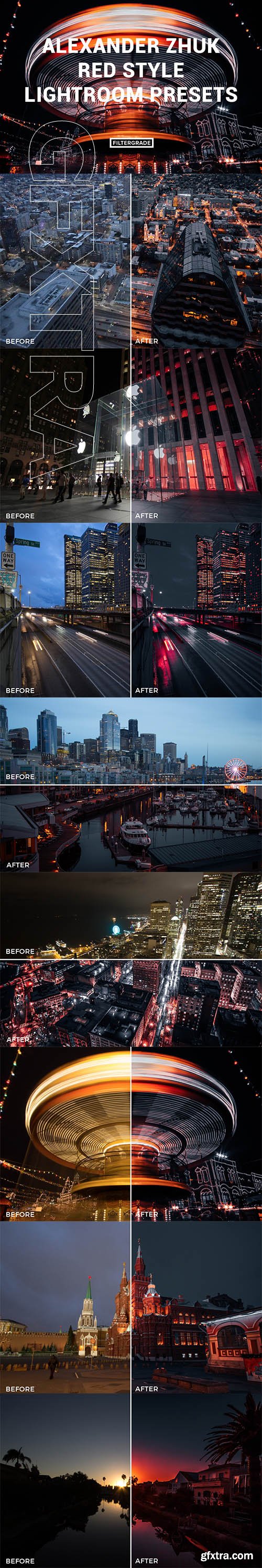 Alexander Zhuk Red Style Lightroom Presets