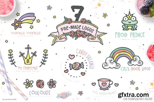 CreativeMarket 30%OFF Little Queen /an adorable set 2131407