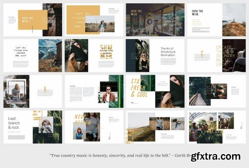 CreativeMarket MONROE - Powerpoint Template 2141192