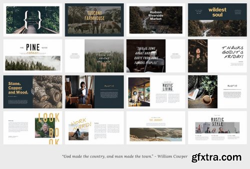 CreativeMarket MONROE - Powerpoint Template 2141192