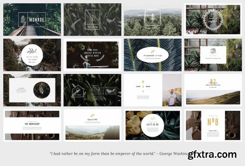 CreativeMarket MONROE - Powerpoint Template 2141192