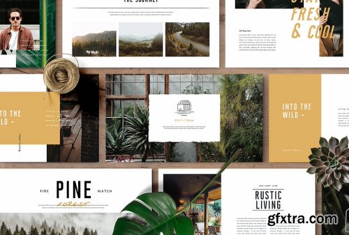 CreativeMarket MONROE - Powerpoint Template 2141192