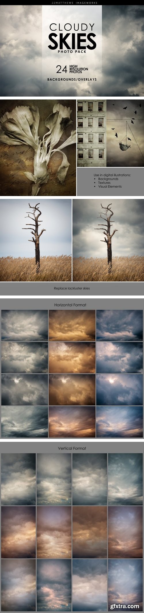 CM - Cloudy Skies-Backgrounds & Overlays 2083980