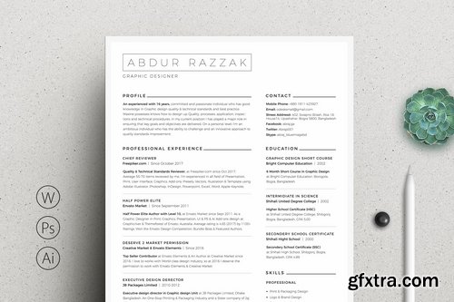 CM - Minimal Word Resume 2223742