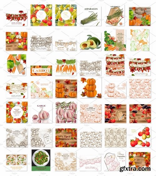 CM - Vector bundle 42 vegetables set 2236275