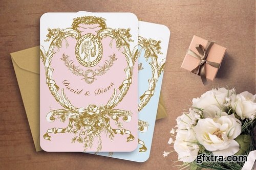 CM - MARIE ANTOINETTE WEDDING INVITATION 2237450