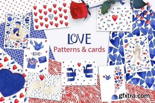 CM - Valentine\'s patterns & cards. Love 2250545