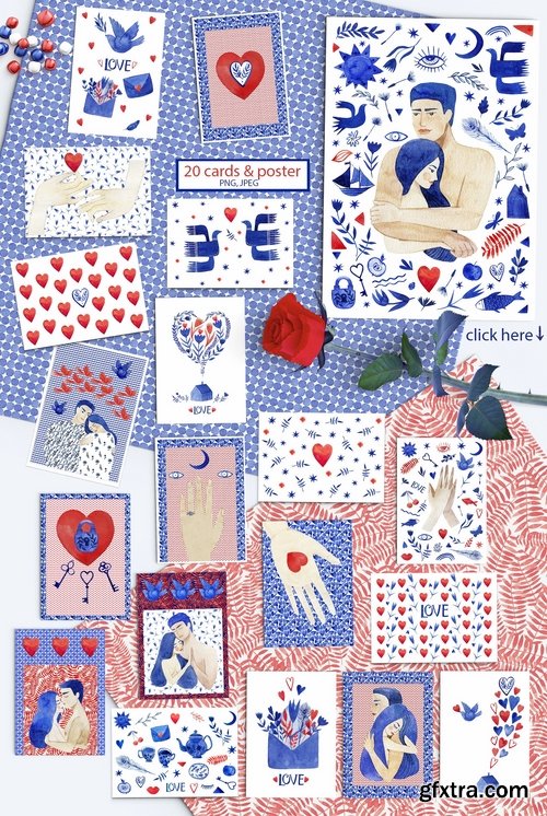 CM - Valentine\'s patterns & cards. Love 2250545