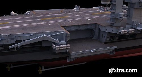 USS Nimitz Aircraft Carrier 3d Model