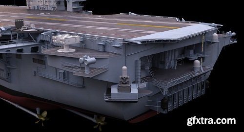 USS Nimitz Aircraft Carrier 3d Model