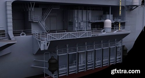 USS Nimitz Aircraft Carrier 3d Model