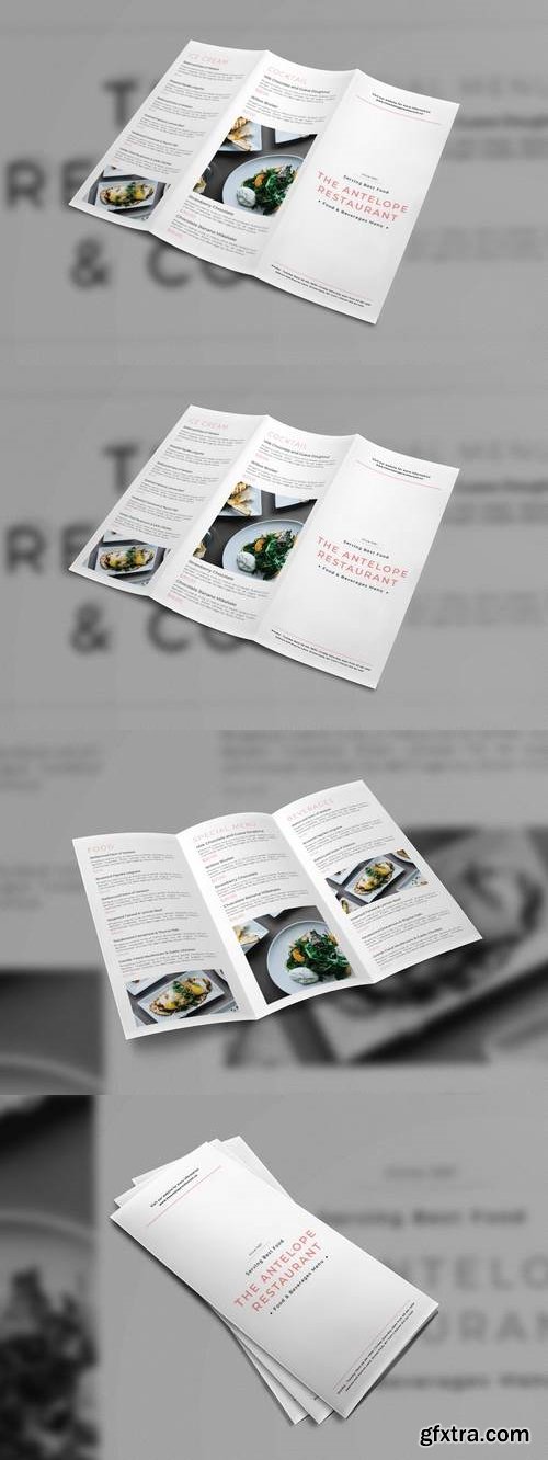 Restaurant Trifold Brochure Menu