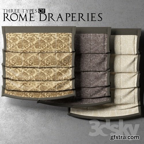 Roman shades of velvet