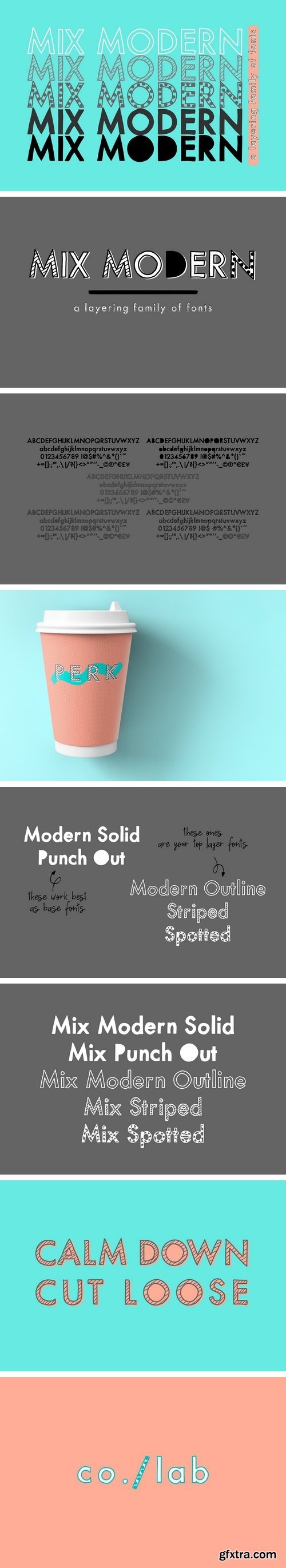 CM - Mix Modern (Layering Font Family) 2091155