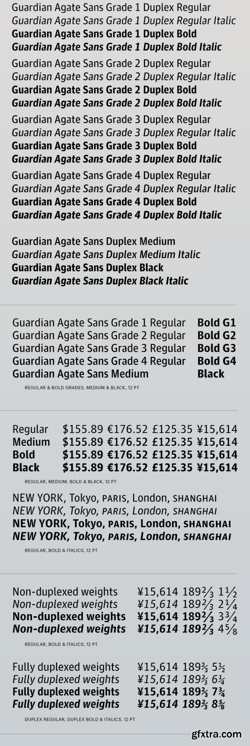 Guardian Agate Sans Font Family