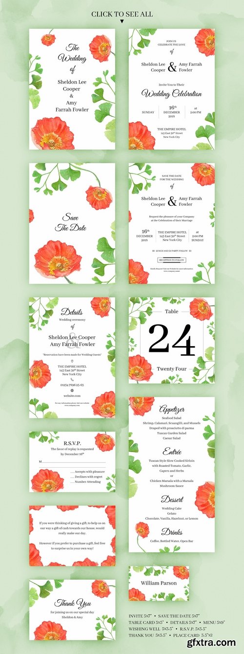 CM - Poppy. Wedding Invitation Package 2236180