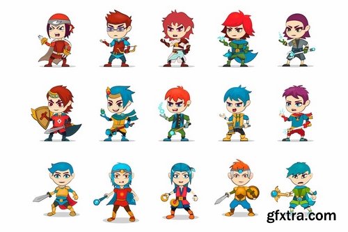 50 Game Character Illustrations