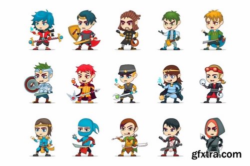 50 Game Character Illustrations