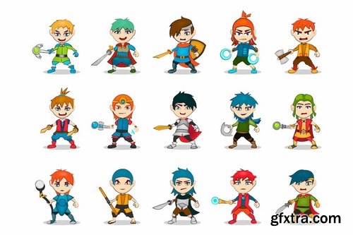 50 Game Character Illustrations