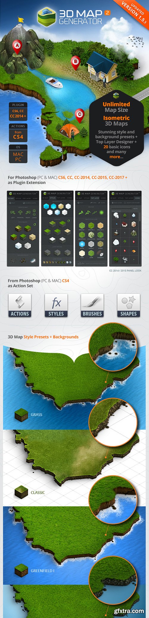 Graphicriver 3D Map Generator 2 v1.5.3 - Isometric 7667950