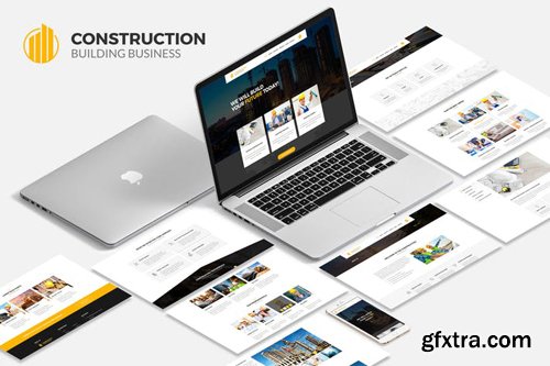 Construction Building Business PSD Template