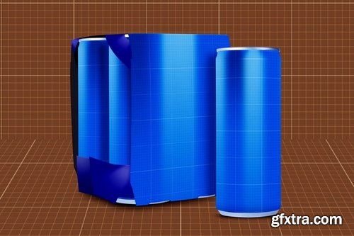 Drink Can & 6 Pack Mockup V2